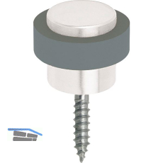 SOLIDO Bodent�rpuffer - � 48 mm, silber eloxiert