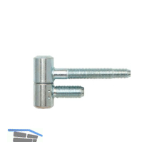 SOLIDO Stahlzargenband 2-tlg. mit Zylinderkopf, 16 mm, Stahl verzinkt