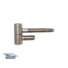 SOLIDO Stahlzargenband 2-tlg. mit Zylinderkopf, 16 mm, Stahl vernickelt