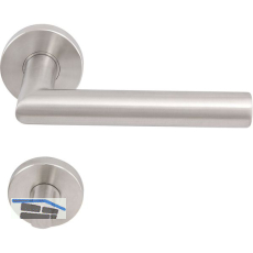 SOLIDO FH-Dr�ckergarnitur NORWEGEN - auf Rosette WC, 38 - 45, Edelstahl matt