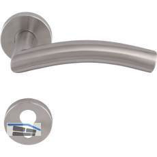 SOLIDO Dr�ckergarnitur OSLO - auf Rosette PZ, 38 - 45, Edelstahl matt