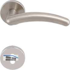 SOLIDO Dr�ckergarnitur GENF - auf Rosette BB, vernickelt matt