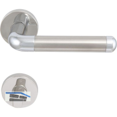 SOLIDO Dr�ckergarnitur MONACO - auf Rosette WC, verchromt/vernickelt matt