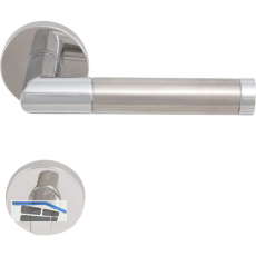 SOLIDO Dr�ckergarnitur RIO - auf Rosette WC, verchromt/vernickelt matt