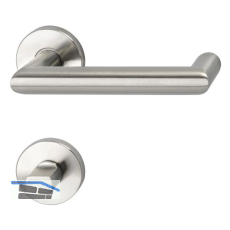 SOLIDO Dr�ckergarnitur SYLT - auf Rosette WC, 38 - 45, Edelstahl matt