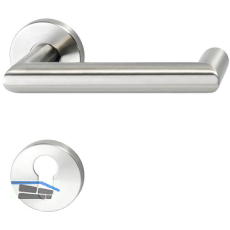 SOLIDO FH-Dr�ckergarnitur SYLT - auf Rosette PZ, 35 - 45, Edelstahl matt