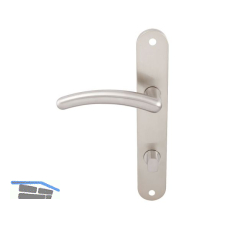 MARCHESI Dr�ckergarnitur GENF - auf Schild WC 90, links, vernickelt matt