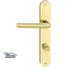 MARCHESI Dr�ckergarnitur PRAG - auf Schild WC 90, links, messingf�rbig PVD