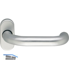 Dr�ckerlochteil D 116 - auf Rosette, FS, VK: 9 mm, silber eloxiert