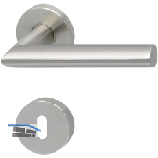 SOLIDO Dr�ckergarnitur GLASGOW - auf Rosette BB, 38 - 45, Edelstahl matt