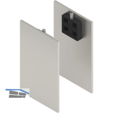 SOLIDO 100/HELM Abdeckkappen-Set Technikblende Abstandsprofil 15 Edelstahl