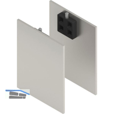 SOLIDO 100/HELM Abdeckkappen-Set Technikblende 2x Abstandsprofil 15 Edelstahl