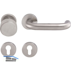 SOLIDO FH-Wechselgarnitur TALIN - auf Rosette PZ,35-45,VK 9 mm,FH,Edelstahl matt