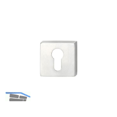 SOLIDO Zylinderrosette innen, eckig 52 x 52 x 10, ohne Kzs., Edelst. matt