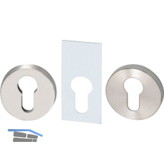 SOLIDO SH-Rosettenpaar rund, RC2, PZ, ohne Kernziehschutz, I-8mm A-12mm ER