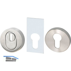 SOLIDO SH-Rosettenpaar rund, RC2, PZ, mit Kernziehschutz, I-8mm A-15mm ER