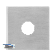 SOLIDO Dr�ckerrosette flach eckig, Edelstahl matt