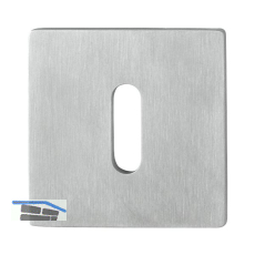 SOLIDO Schl�sselrosette BB flach eckig, Edelstahl matt