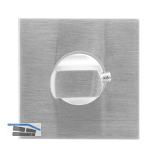 SOLIDO WC-Rosette flach eckig, Edelstahl matt