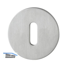 SOLIDO Schl�sselrosette BB flach rund, Edelstahl matt