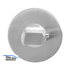 SOLIDO WC-Rosette flach rund, Edelstahl matt