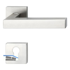 SOLIDO Dr�ckergarnitur MALM� - auf Rosette PZ, 38 - 45, Edelstahl matt