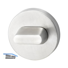 MARCHESI Rosette - WC Rosette Anzeige rot/wei�, Edelstahl matt