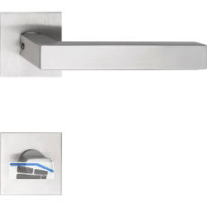 SOLIDO Dr�ckergarnitur MALM� - auf Flachrosette, eckig WC, Edelstahl matt