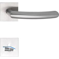 SOLIDO Dr�ckergarnitur HELSINKI - auf Flachrosette, eckig BB, Edelstahl matt