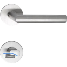 SOLIDO Dr�ckergarnitur NORWEGEN - auf Flachrosette, rund WC, Edelstahl matt