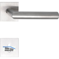 SOLIDO Dr�ckergarnitur NORWEGEN - auf Flachrosette, eckig BB, Edelstahl matt