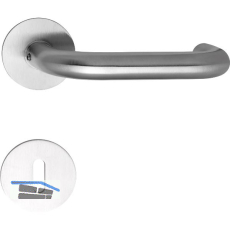 SOLIDO Dr�ckergarnitur TALIN - auf Flachrosette, rund BB, Edelstahl matt