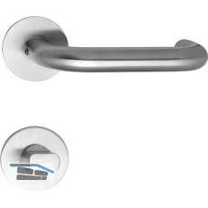 SOLIDO Dr�ckergarnitur TALIN - auf Flachrosette, rund WC, Edelstahl matt