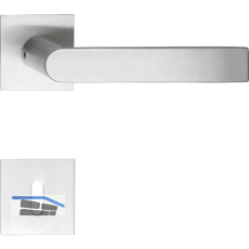 SOLIDO Dr�ckergarnitur DOVER - auf Flachrosette, eckig BB, Edelstahl matt