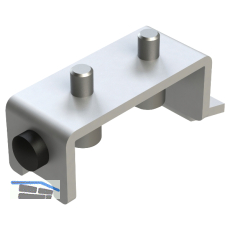 SOLIDO Stangenschloss Schlie�platte Silent Stop, verstellbar, Stahl verzinkt