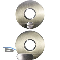 SOLIDO Solo Dr�ckerrosette - rund, innen Sperrknopf, au�en Not�ffner