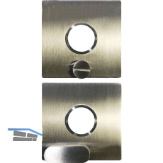 SOLIDO Solo Dr�ckerrosette - eckig, innen Sperrknopf, au�en Not�ffner