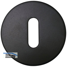 SOLIDO Schl�sselrosette BB flach rund, Edelstahl schwarz matt