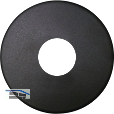 SOLIDO Dr�ckerrosette flach rund, Edelstahl schwarz matt