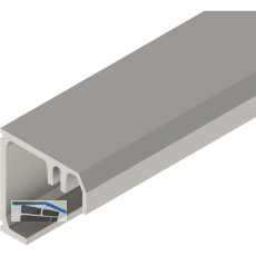 SOLIDO 100/HELM Montageprofil auf Ma� geschnitten L=6000 mm Edelstahl-Effekt