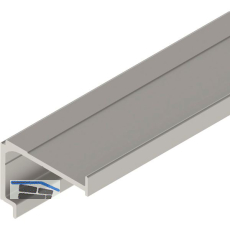 SOLIDO 100/HELM Montageschiene f�r Verblendung auf Ma� Edelstahl-Effekt