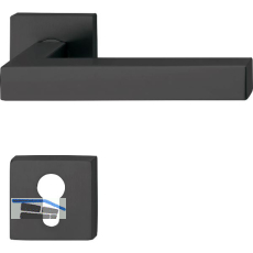 SOLIDO Dr�ckergarnitur MALM� - auf Rosette PZ, 38 - 45, Edelstahl schwarz FH