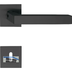 SOLIDO Dr�ckergarnitur MALM� - auf Flachrosette, eckig BB, schwarz