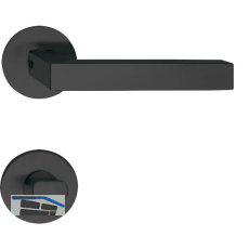 SOLIDO Dr�ckergarnitur MALM� - auf Flachrosette, rund WC, schwarz