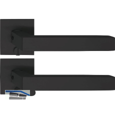 SOLIDO Solo Dr�ckergarnitur MALM� - Flachrosette eckig WC, Not�ffner, schwarz