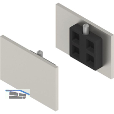 SOLIDO 100/HELM Abdeckkappen-Set Blende ME mit Abstandsprofil 15 Edelstahl