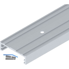 SOLIDO 100/HELM Befestigungsschiene WT Wandtasche auf Ma� silber eloxiert