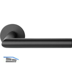 SOLIDO Dr�ckergarnitur NORWEGEN - rund, ohne Schl�sselrosette, schwarz