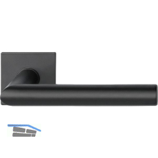 SOLIDO Dr�ckergarnitur NORWEGEN - eckig, ohne Schl�sselrosette, schwarz