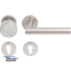 SOLIDO Wechselgarnitur NORWEGEN DIN - auf Rosette PZ, 38 - 45, Edelstahl matt